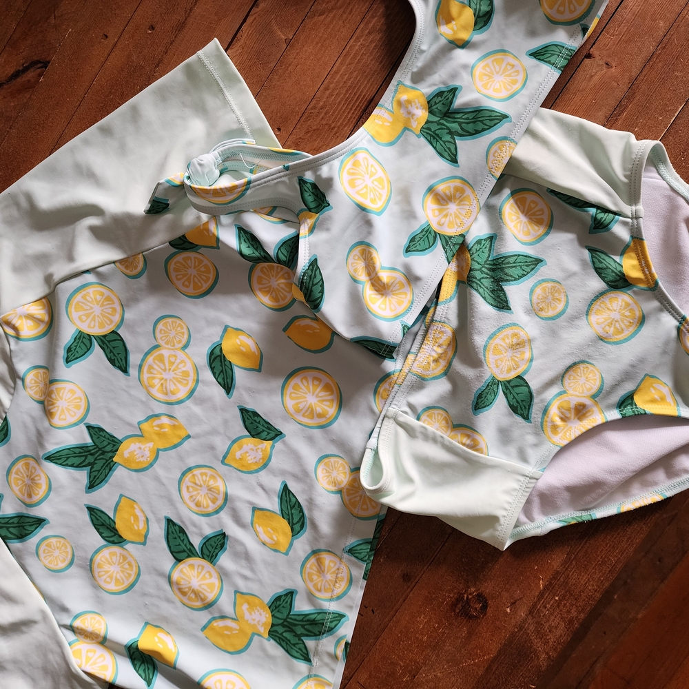 Lemon Print Swimsuit